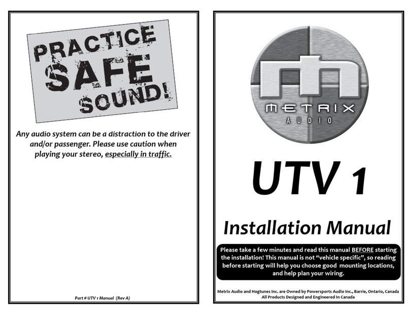 Metrix Audio UTV 1 installation manual