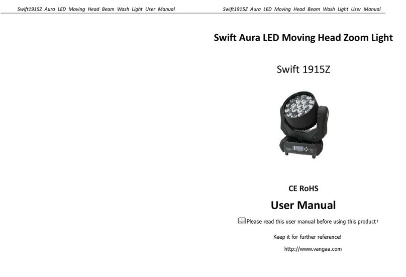 VanGaa Lighting Swift 1915Z user manual