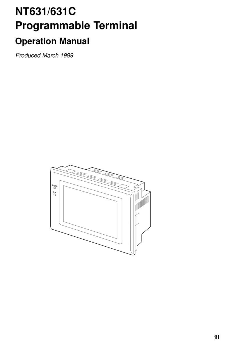 Omron Programmable Terminals NT631 Installation manual