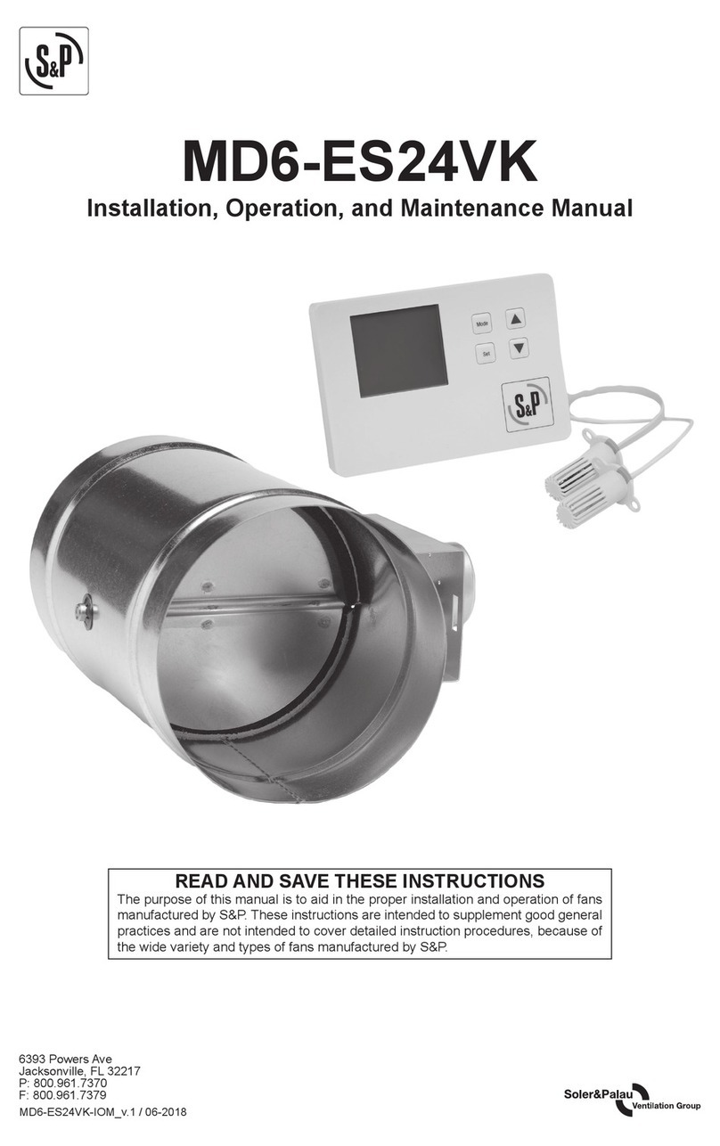 S&P MD6-ES24VK Installation and operating instructions