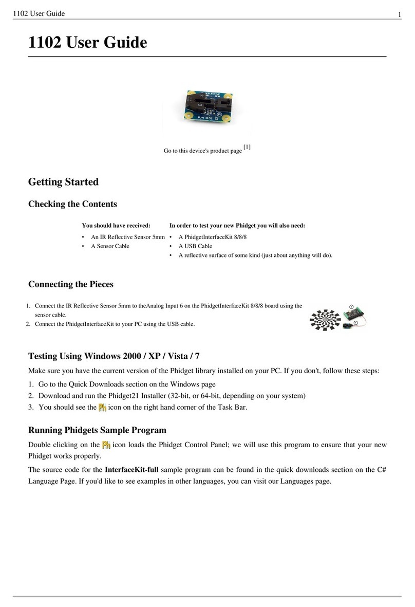 Phidgets 1102 user guide