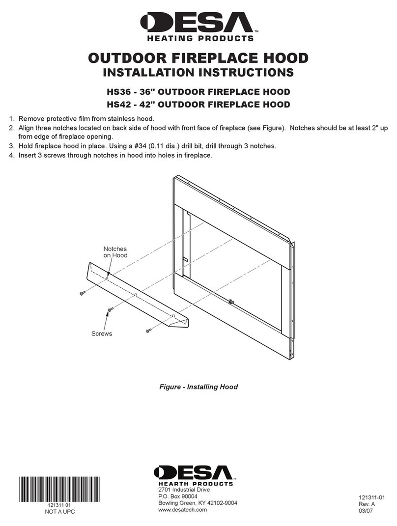 Desa HS36 Installation instructions and owner's manual