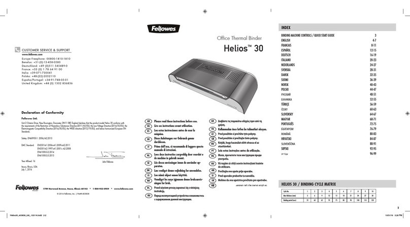 Fellowes Helios 30 User manual