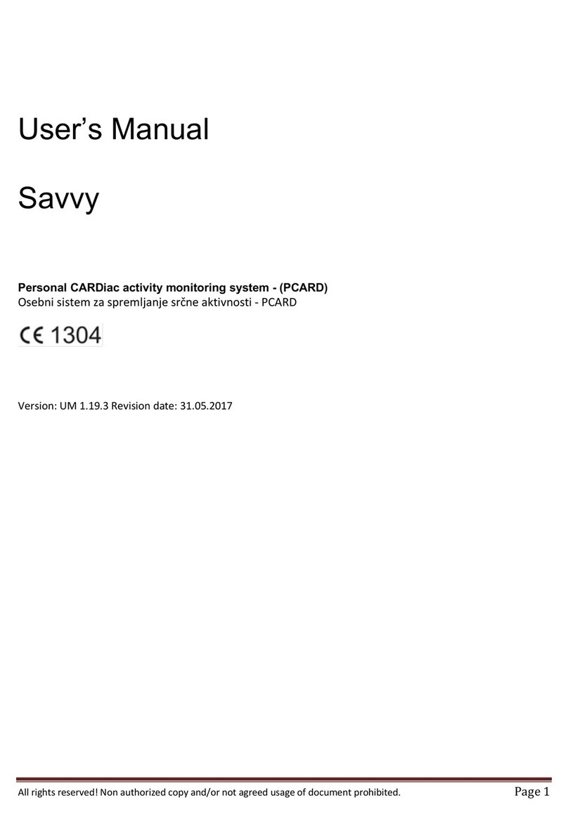 SAVING Savvy ECG user manual