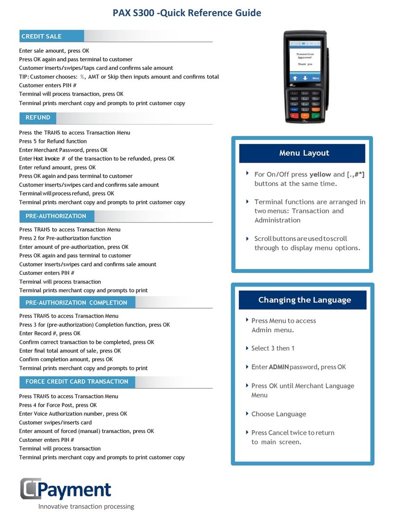 PAX S300 User manual