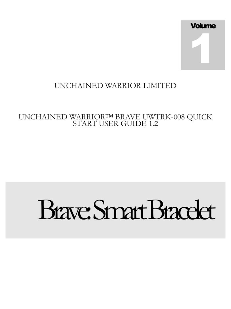 Unchained Warrior BRAVE UWTRK-008 Quick start user guide