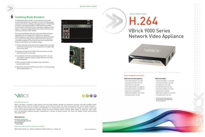 VBrick 9000 Series quick start guide