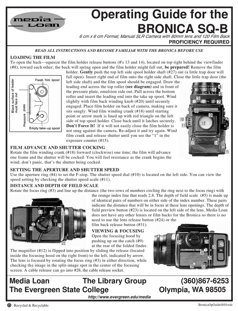 Bronica SQ-B operating guide