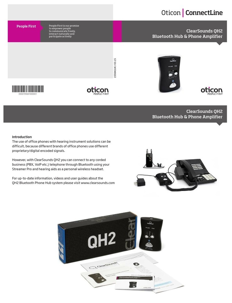 oticon ClearSounds QH2 manual