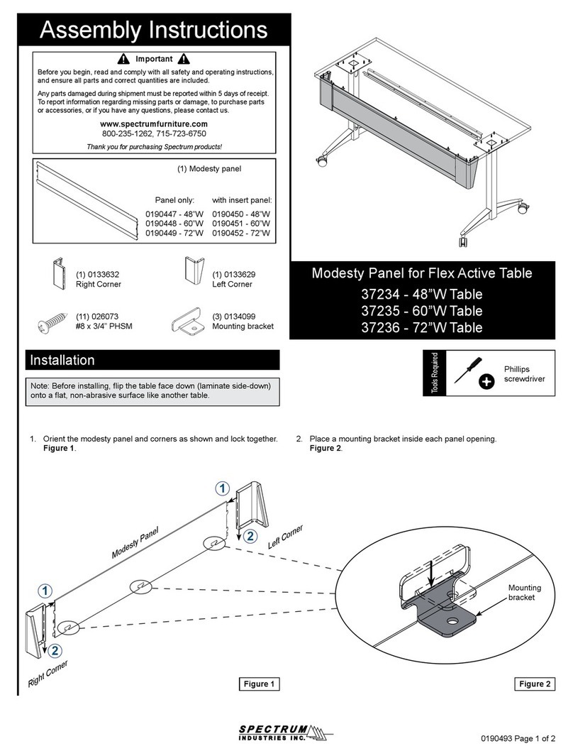Spectrum Industries 37234 Assembly instructions/use and care manual Spectrum Industries 37234 Assembly instructions/use and care manual