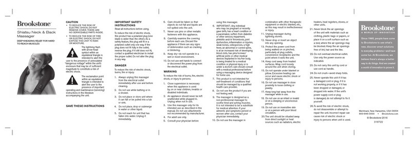 Brookstone 316722 User manual