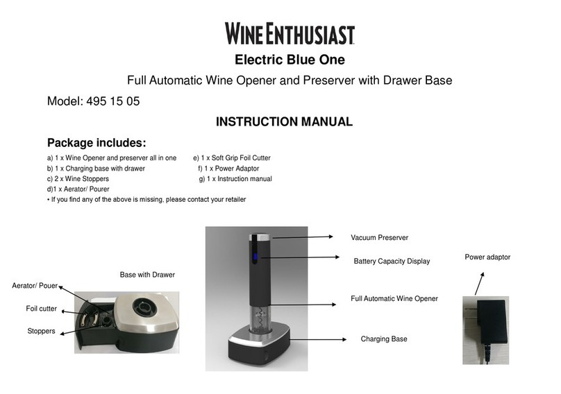 WineEnthusiast 495 15 05 instruction manual WineEnthusiast 495 15 05 instruction manual