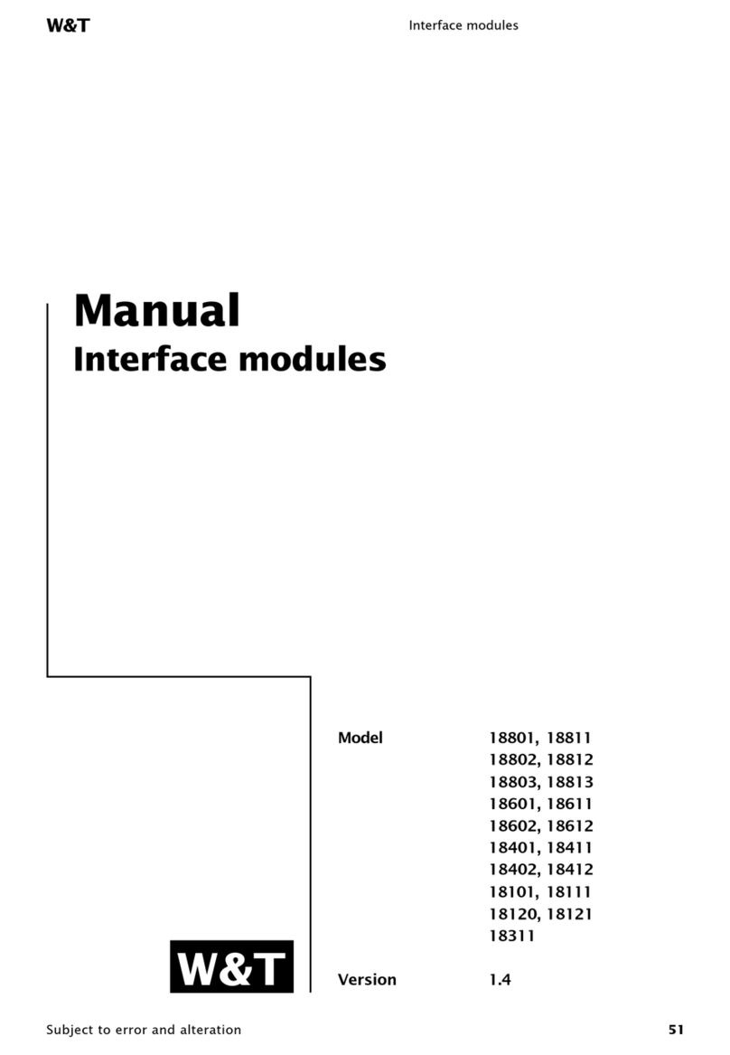W&T 18801 manual