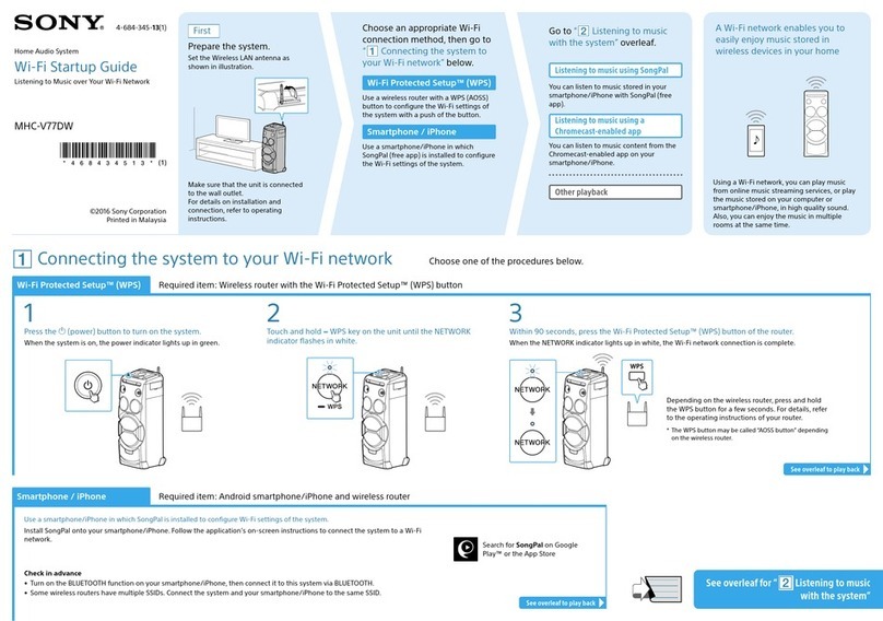 Sony MHC-V77DW User guide