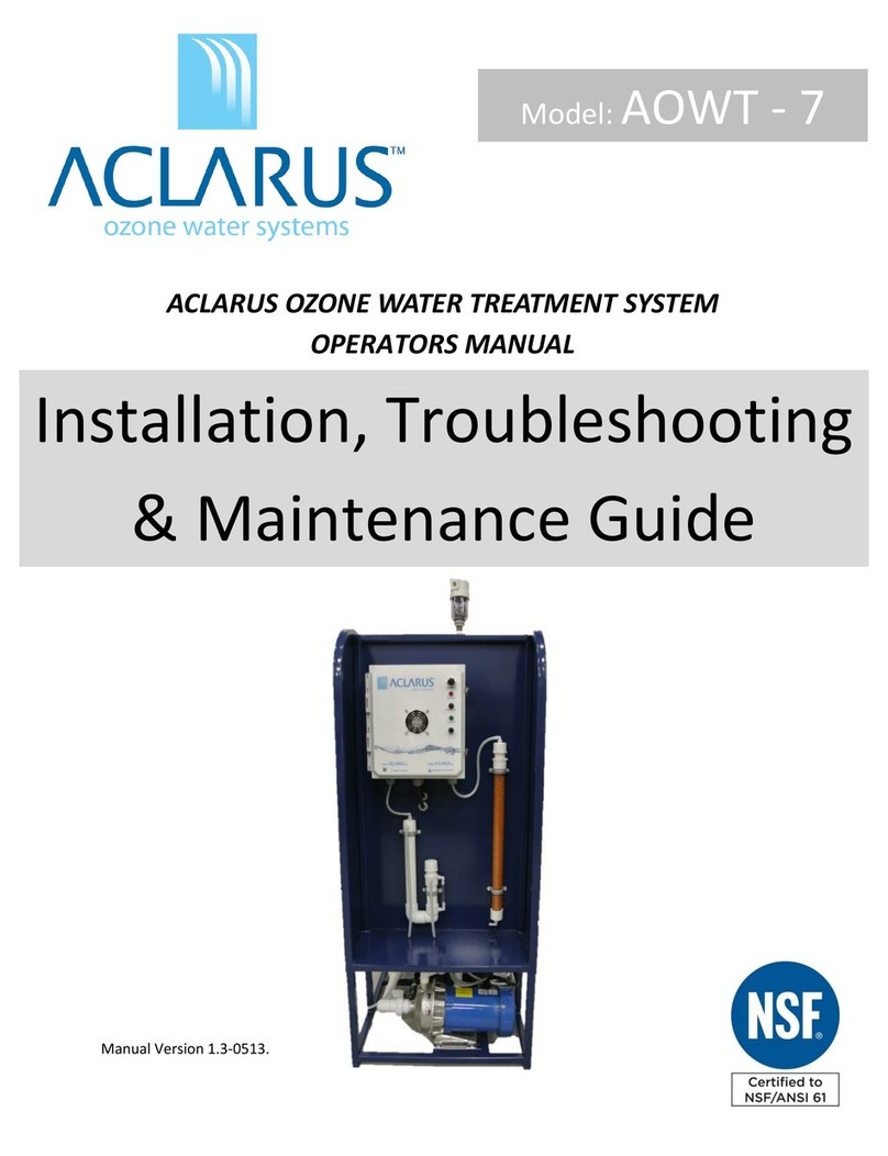 Aclarus AOWT-7 Operator's manual