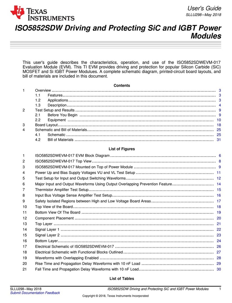 Texas Instruments ISO5852SDWEVM-017 User manual