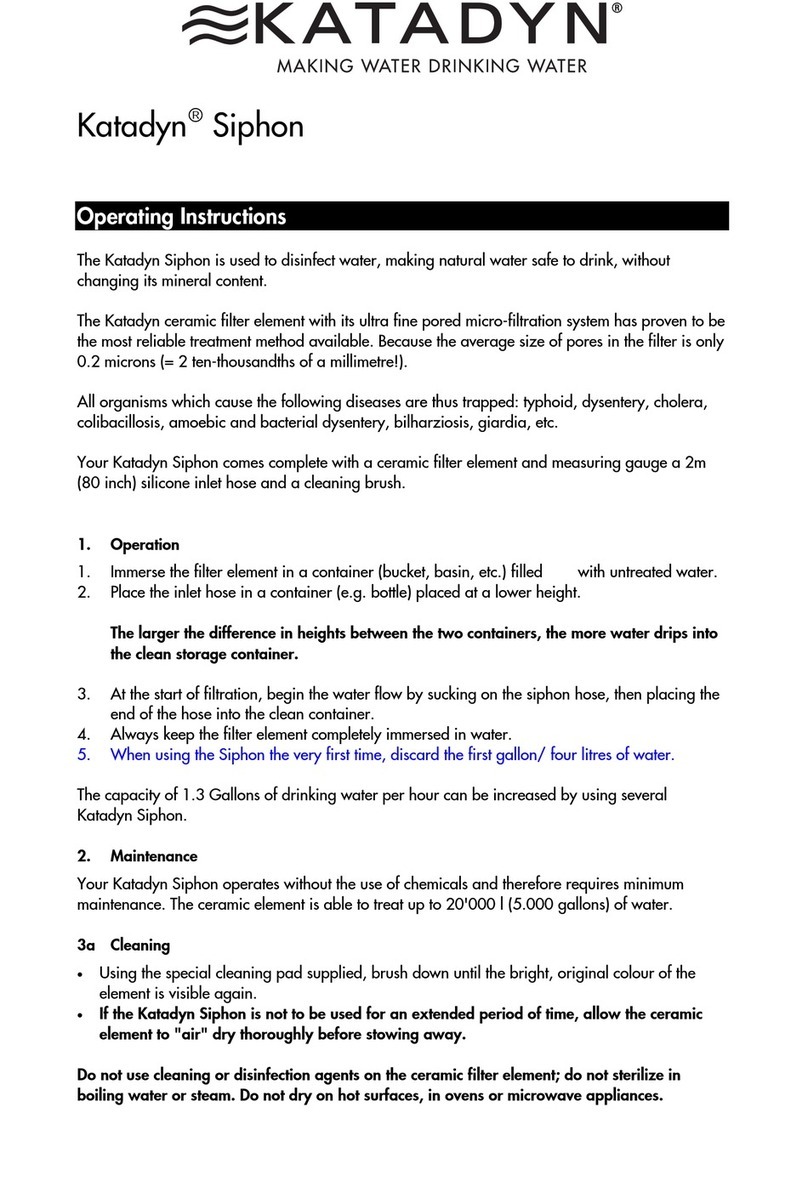 Katadyn Siphon operating instructions