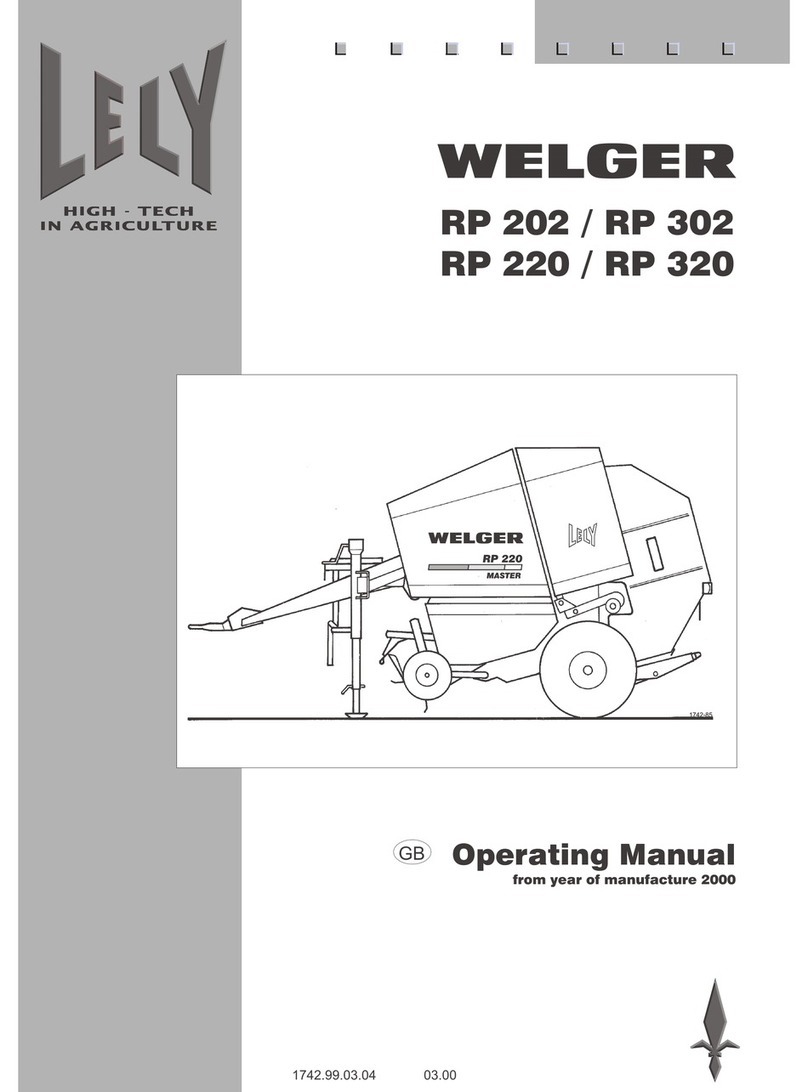 LELY WELGER RP 202 CLASSIC User manual
