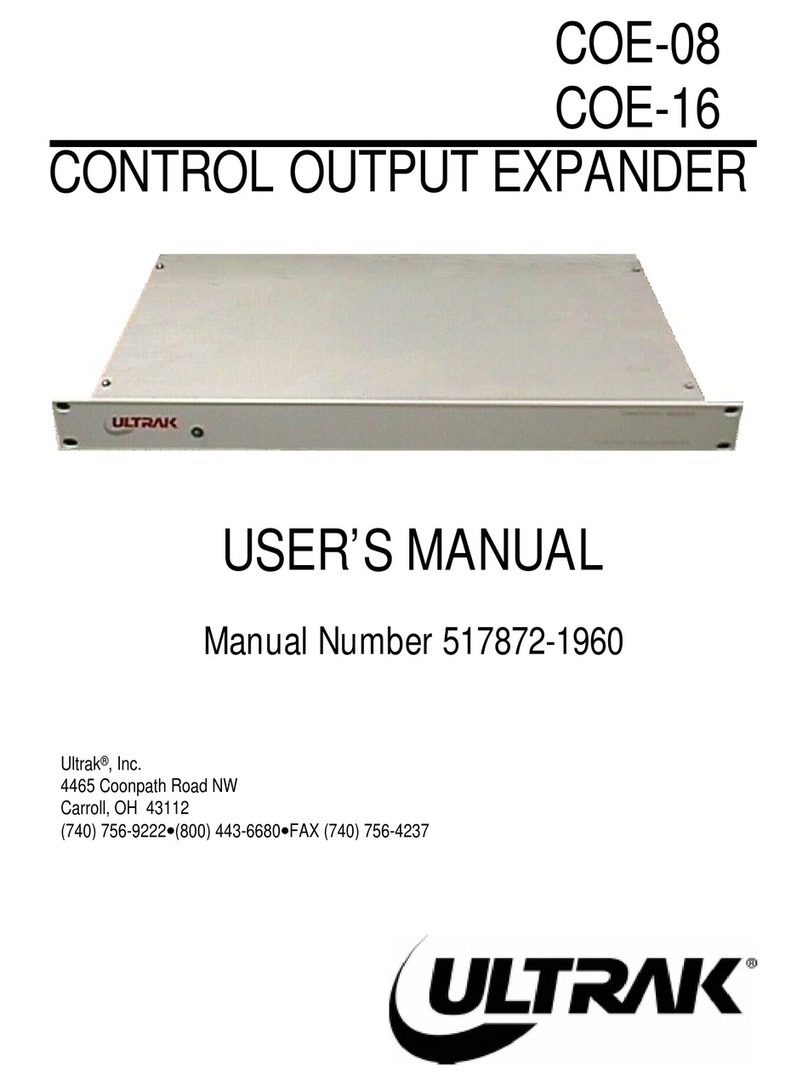Ultrak COE-16 user manual