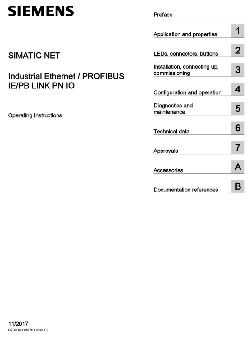 Siemens IE/PB LINK PN IO User manual