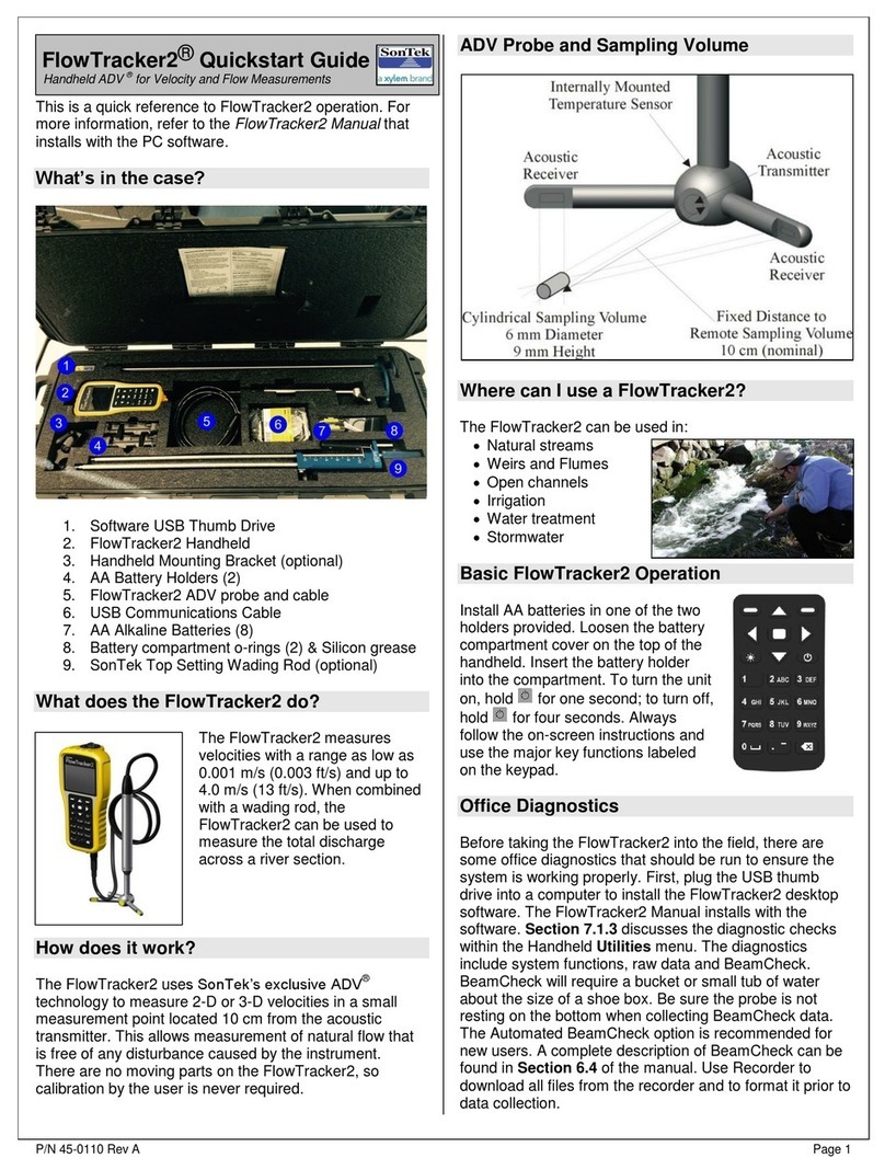 SonTek FlowTracker2 User manual