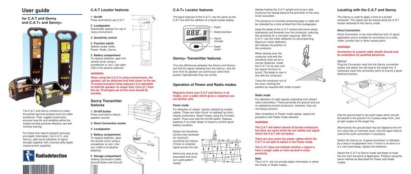 Radiodetection C.A.T User manual