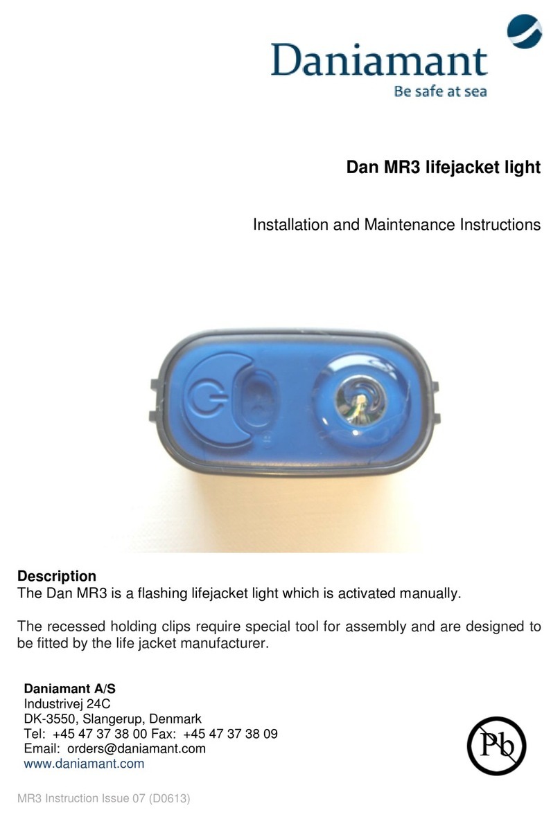 Daniamant Dan MR3 Installation and maintenance instructions