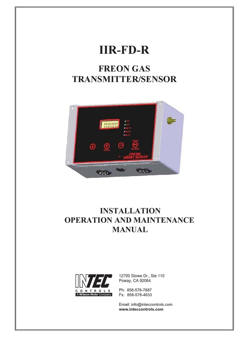 Intec Controls IIR-FD-R Installation, operation and maintenance manual
