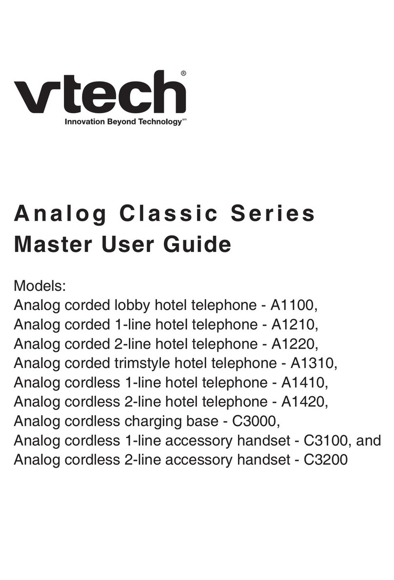 V-tech A1100 Analog Classic Series User manual