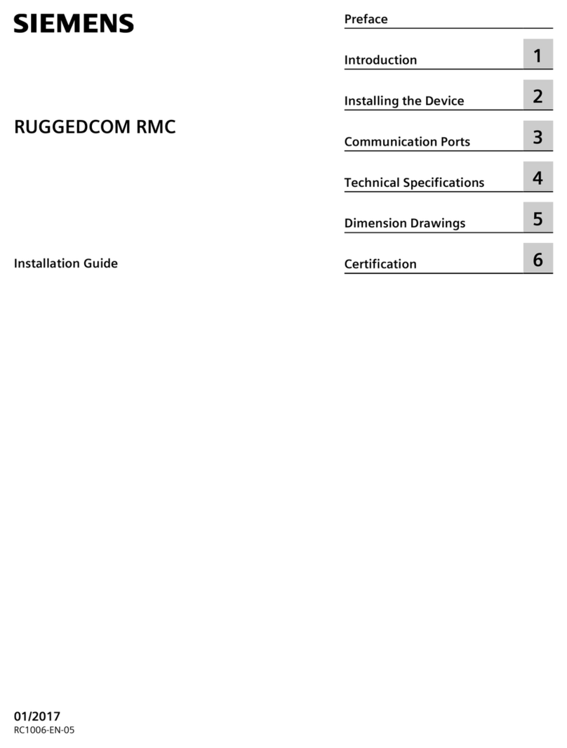 Siemens RUGGEDCOM RMC User manual