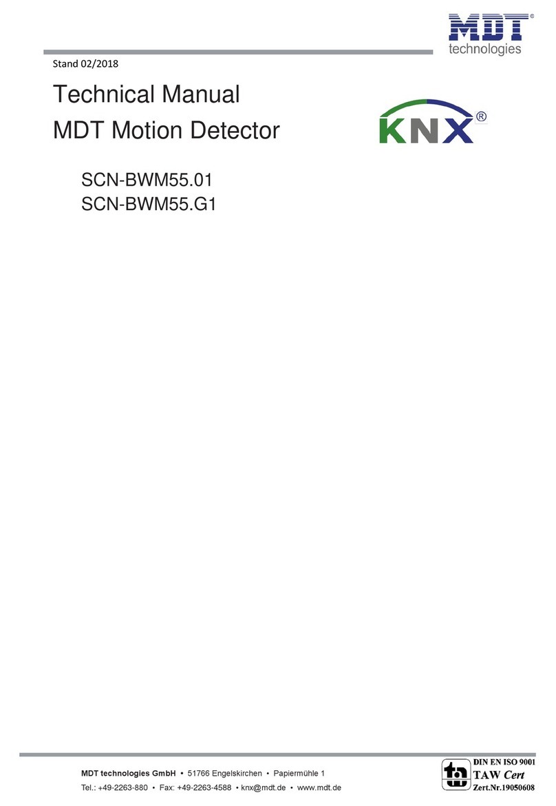 MDT Technologies SCN-BWM55.01 Technical manual