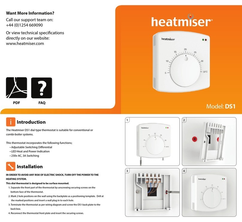 Heatmiser DS1 User manual