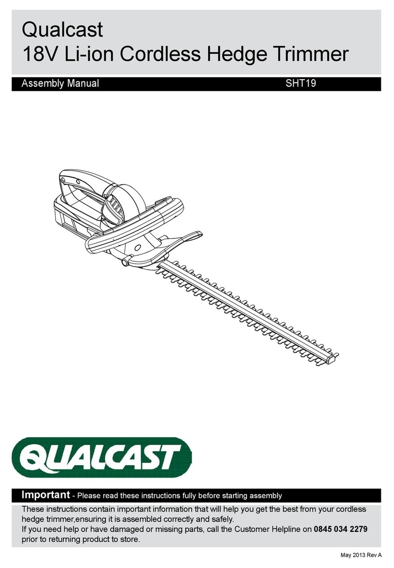 Qualcast SHT19 Assembly manual