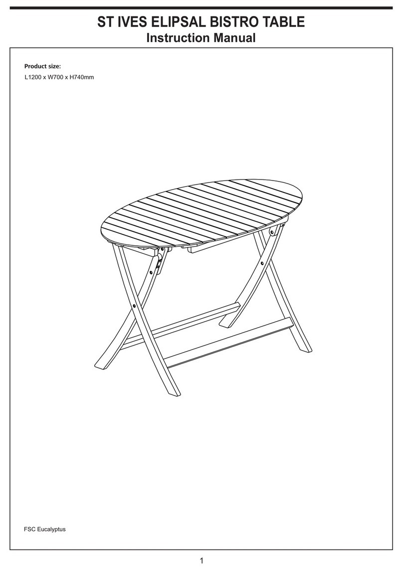 St Ives ELIPSAL BISTRO TABLE instruction manual St Ives ELIPSAL BISTRO TABLE instruction manual