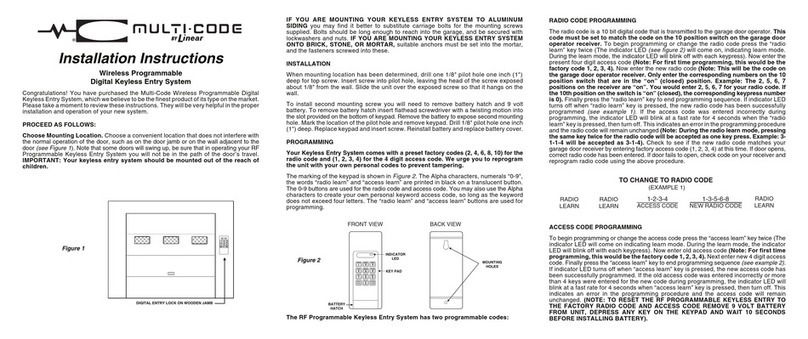 Linear 298601 User manual