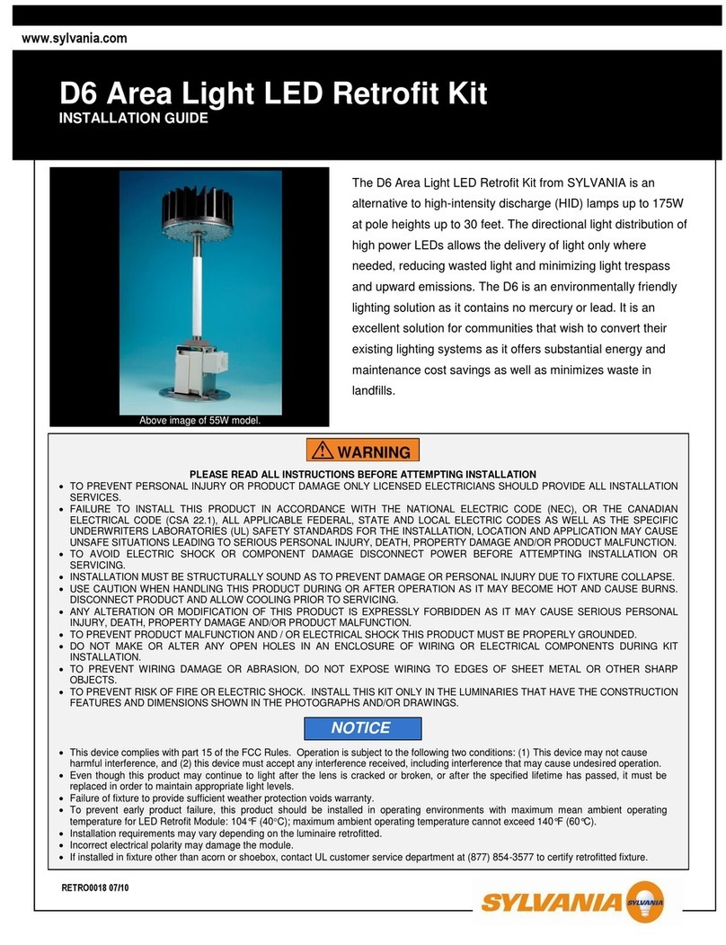 Sylvania D6 installation guide