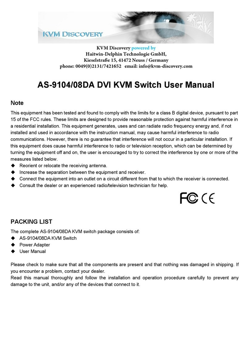 KVM Discovery AS-9104/08DA user manual