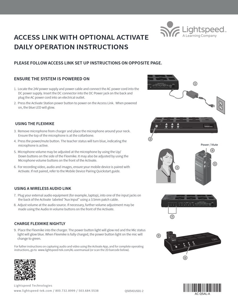 Lightspeed Access Link Operation instructions