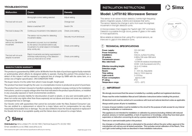 SImx LHT0182 User manual