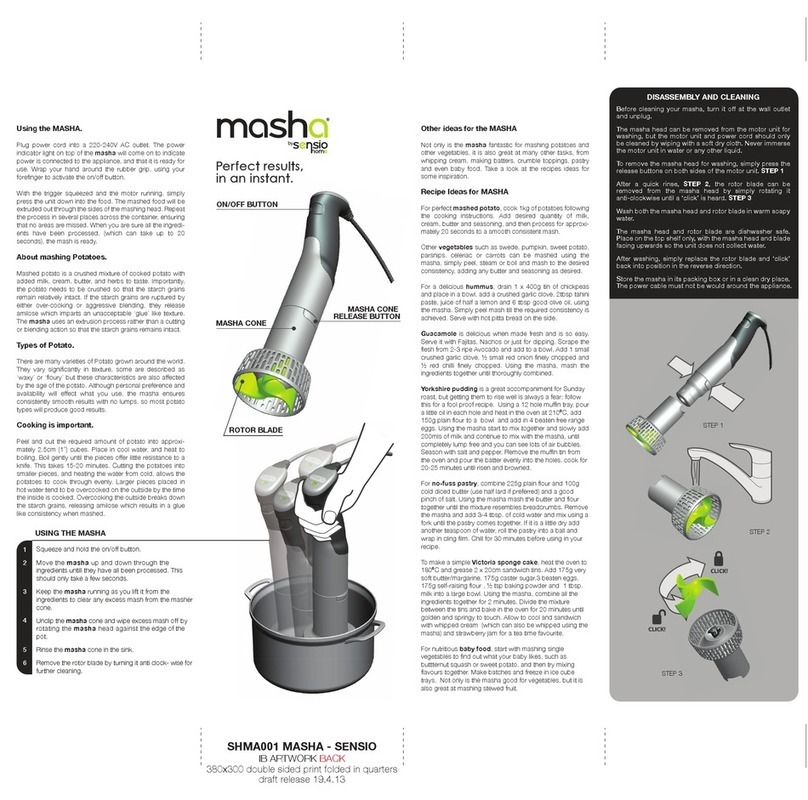 SensioHome masha SHMA001 User manual