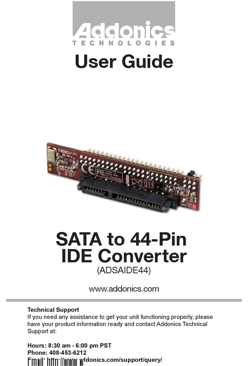 Addonics Technologies ADSAIDE44 user guide