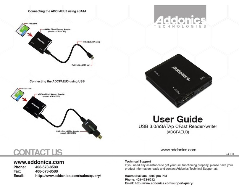 Addonics Technologies ADCFAEU3 user guide