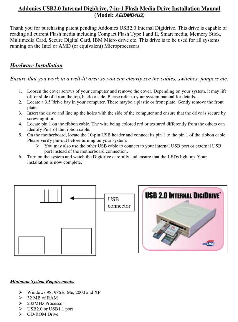 Addonics Technologies AEIDMD4U2 User manual