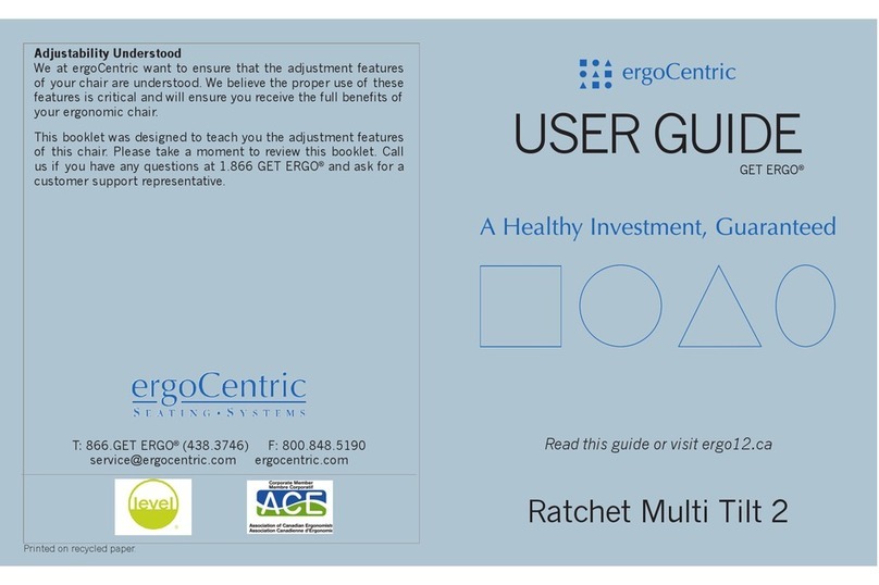 ErgoCentric Saffron R Multi Tilt 2 User manual ErgoCentric Saffron R Multi Tilt 2 User manual