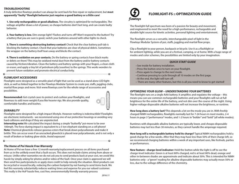 Flowtoys FLOWLIGHT-FS Optimization guide
