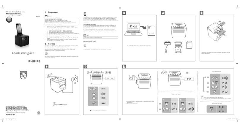 Philips AJ3200 Quick start up guide