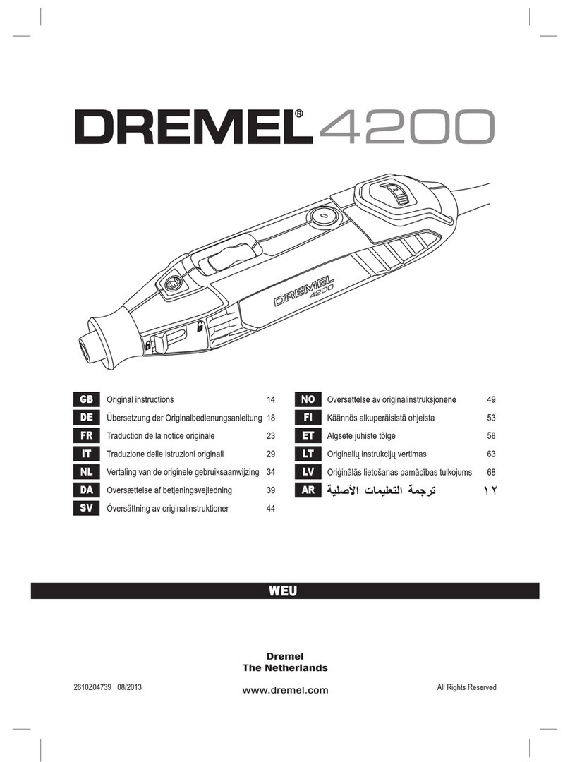 Dremel 4200 Original instructions