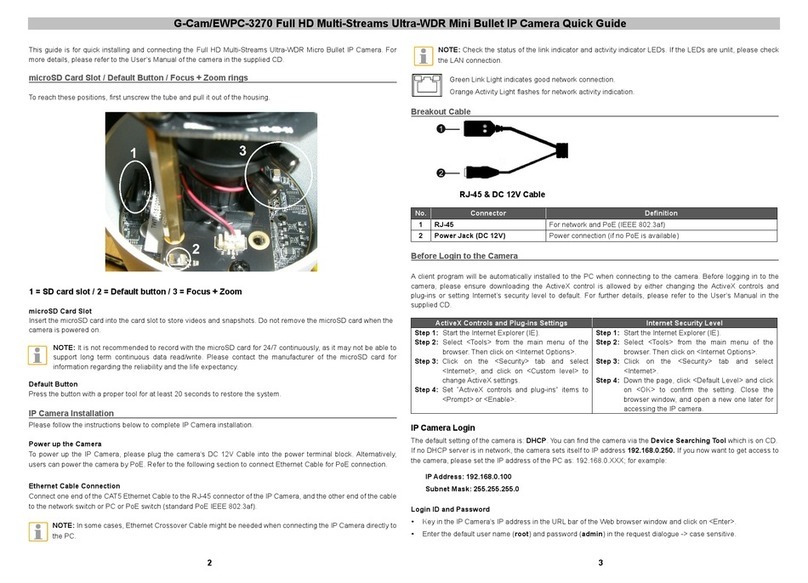 Geutebruck G-Cam/EWPC-3270 User manual