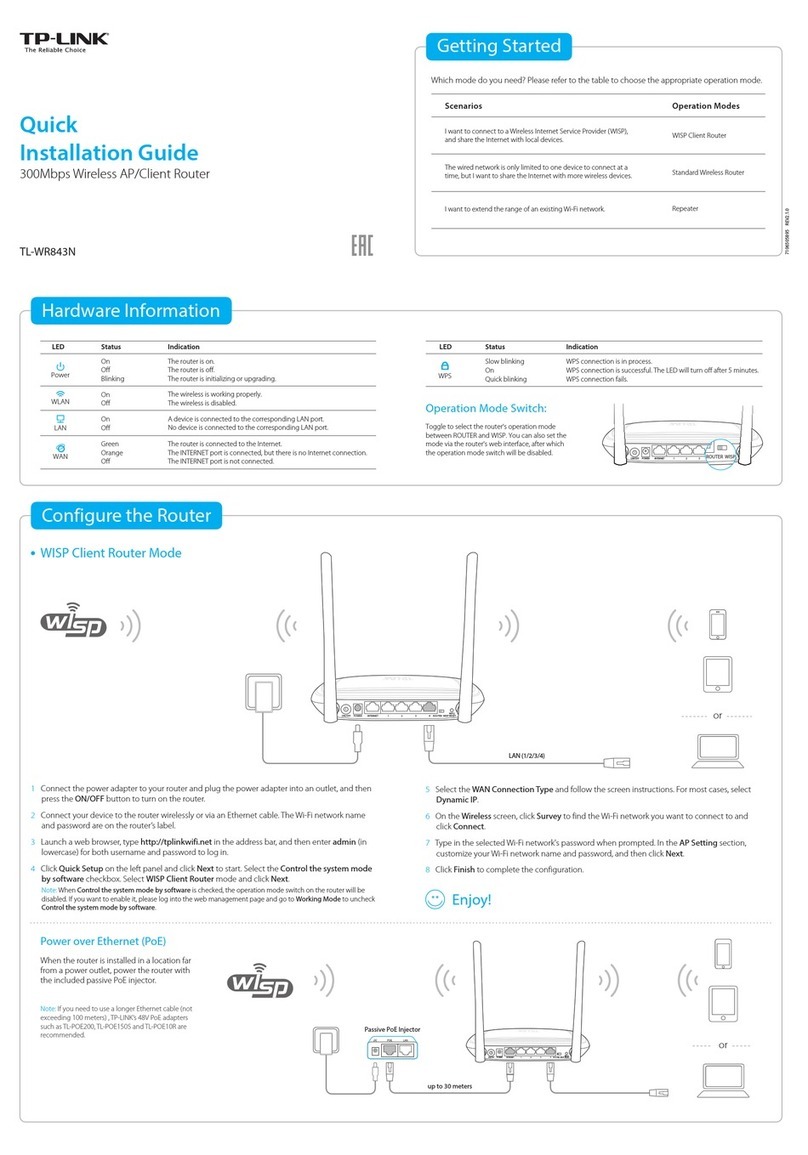 TP-Link TL-WR843N User manual