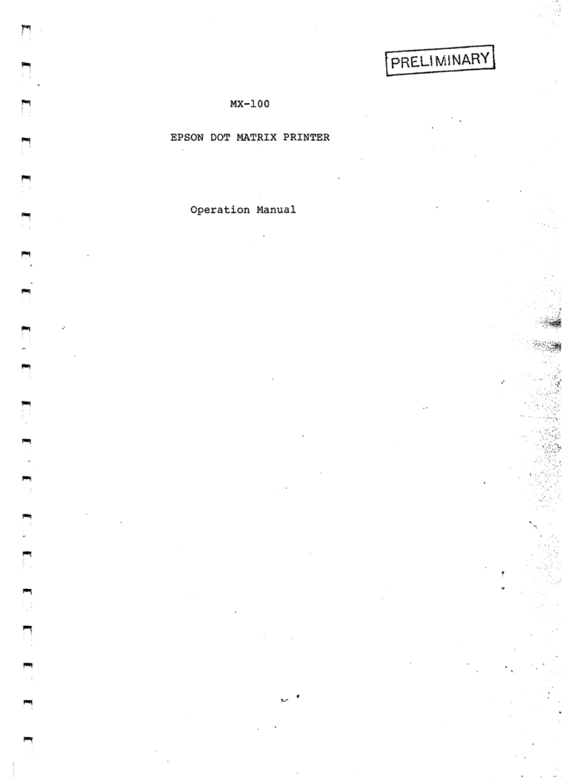 Epson MX-100 User manual